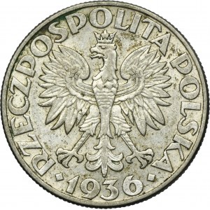 Żaglowiec, 5 złotych 1936