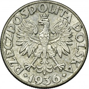 Żaglowiec, 2 złote 1936