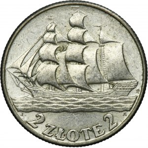 Żaglowiec, 2 złote 1936