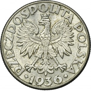 Żaglowiec, 2 złote 1936