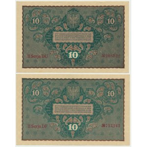 10 marek 1919 - II Serja DF i DU (2 szt.)