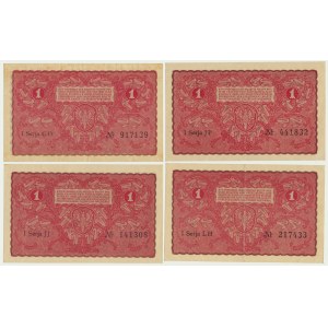 1 marka 1919 (4 szt.)