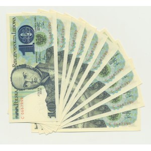 10 złotych 1982 - C (10 szt.)