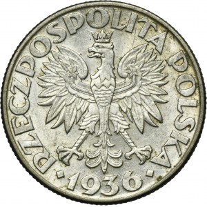 Żaglowiec, 2 złote 1936