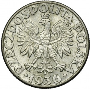 Żaglowiec, 2 złote 1936