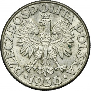 Żaglowiec, 2 złote 1936