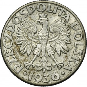 Żaglowiec, 2 złote 1936