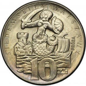 PRÓBA, 10 złotych 1965 Siedemset lat Warszawy