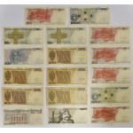 Zestaw, 50-50.000 złotych 1974-93 (17 szt.) - w tym rzadsze serie