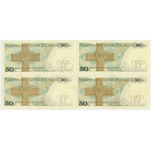 Zestaw, 50 złotych 1975 (4 szt.)