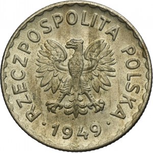 1 złoty 1949 Miedzionikiel