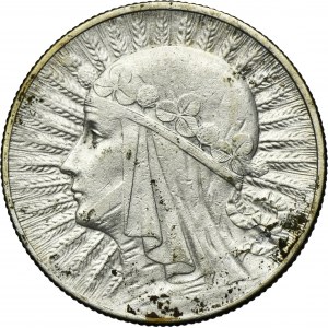 Głowa Kobiety, 5 złotych Londyn 1932