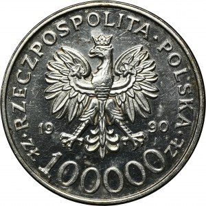 100.000 złotych 1990 Solidarność - TYP A