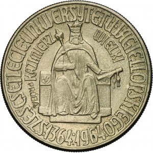 PRÓBA, 10 złotych 1964 Kazimierz Wielki - wklęsły napis na awersie