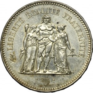 France, 5th Republic, 50 Francs Paris 1977 - Hercules