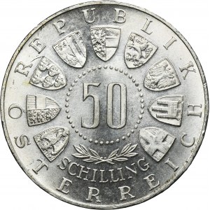 Autriche, Deuxième République, 50 Shillings Vienne 1963 - 600e anniversaire - Tyrol