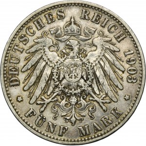 Germant, Kingdom of Prussia, Wilhelm II, 5 Mark Berlin 1903 A