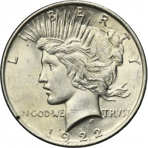USA, 1 Dollar Philadelphia 1922 - Peace