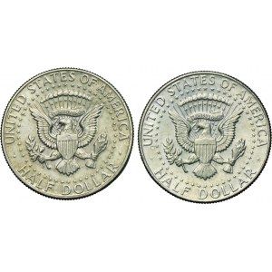 Set, USA, 1/2 Dollar 1964 (2 pièces).