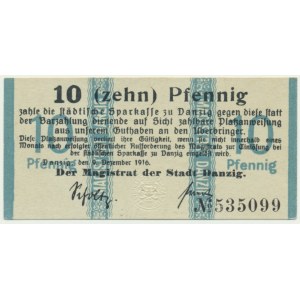 Danzig, 10 Pfennig 1916