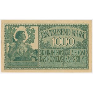 Kowno, 1.000 Mark 1918 - A - 7 digit series -