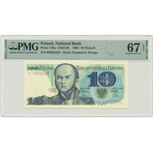 10 złotych 1982 - R - PMG 67 EPQ