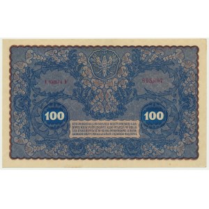 100 marek 1919 - I Serja F - rzadka odmiana