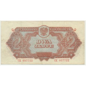 2 złote 1944 ...owe - CX - RZADKA