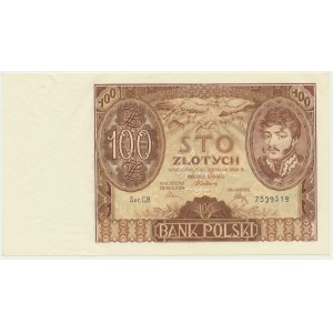 100 złotych 1934 - Ser.C.B. - bez dodatkowych znw. -