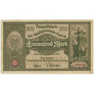 Danzig, 1.000 Mark 1923