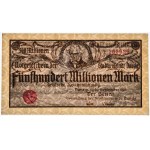 Dantzig, 500 millions de marks 1923 - tirage crème -