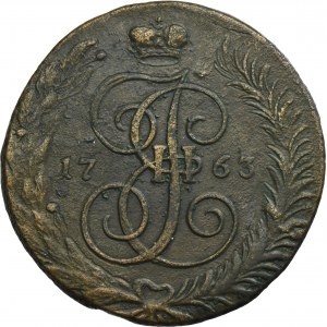 Russie, Catherine II, 5 Kopiejek St. Petersburg 1763 СПM