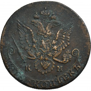 Russia, Catherine II, 5 Kopeck Suzun 1782 KM