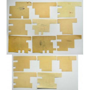 Łódź, cartes de ravitaillement 1948 (14 pièces)