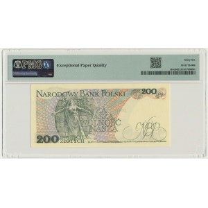 200 złotych 1988 - EB - PMG 66 EPQ - pierwsza seria rocznika
