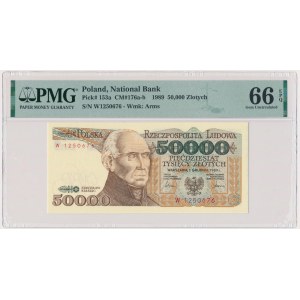 50.000 złotych 1989 - W - PMG 66 EPQ