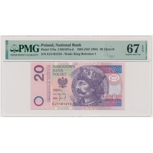 20 złotych 1994 - EJ - PMG 67 EPQ