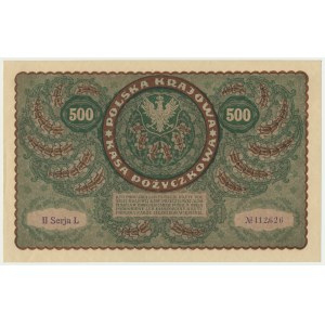 500 marks 1919 - II Série L - plus rare