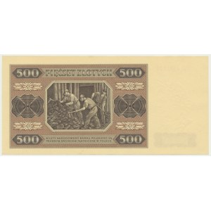 500 zloty 1948 - BP - papier strié