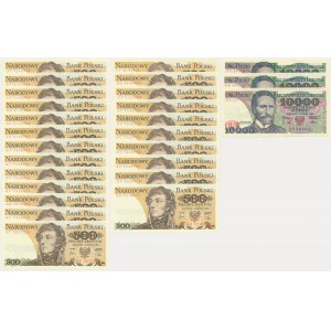 Zestaw, 500-10.000 złotych 1982-88 (26 szt.)