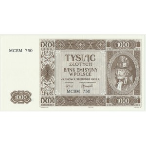 Krakowiak, 1 000 PLN 1941 - MCSM 750 -