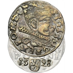Sigismund III Vasa, 3 Groschen Fraustadt 1598 - RARE, full date