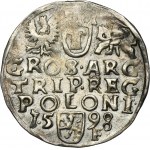 Sigismund III Vasa, 3 Groschen Fraustadt 1598 - RARE, full date