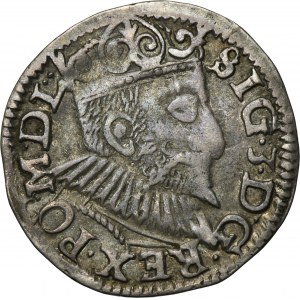 Sigismond III Vasa, Trojak Poznań 1594 - visage allongé
