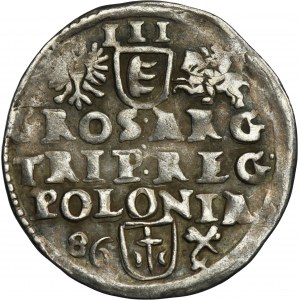 Stefan Batory, Trojak Poznań 1586 - ROTH, date à gauche