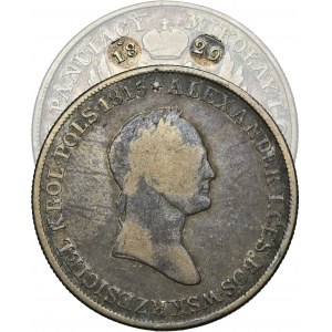 Royaume de Pologne, 5 Zlotys polonais Varsovie 1829 FH - RARESSE