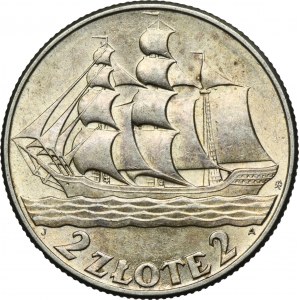 Żaglowiec, 2 złote 1936