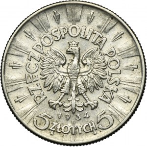 Piłsudski, 5 złotych 1934