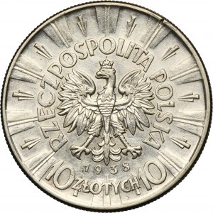 Piłsudski, 10 złotych 1938