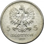 Nike, 5 złotych Warszawa 1930 - RZADKI ROCZNIK